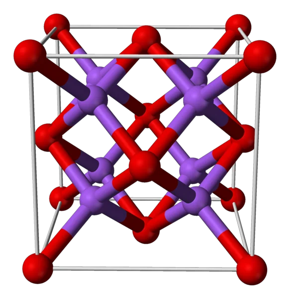 Lithium sulfide crystal structure